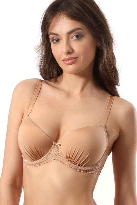 Klassisk BH med justerbara axelband Evelyn R1581 beige