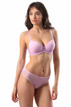 Sutien clasic Bretele Reglabile Evelyn R1581 mov