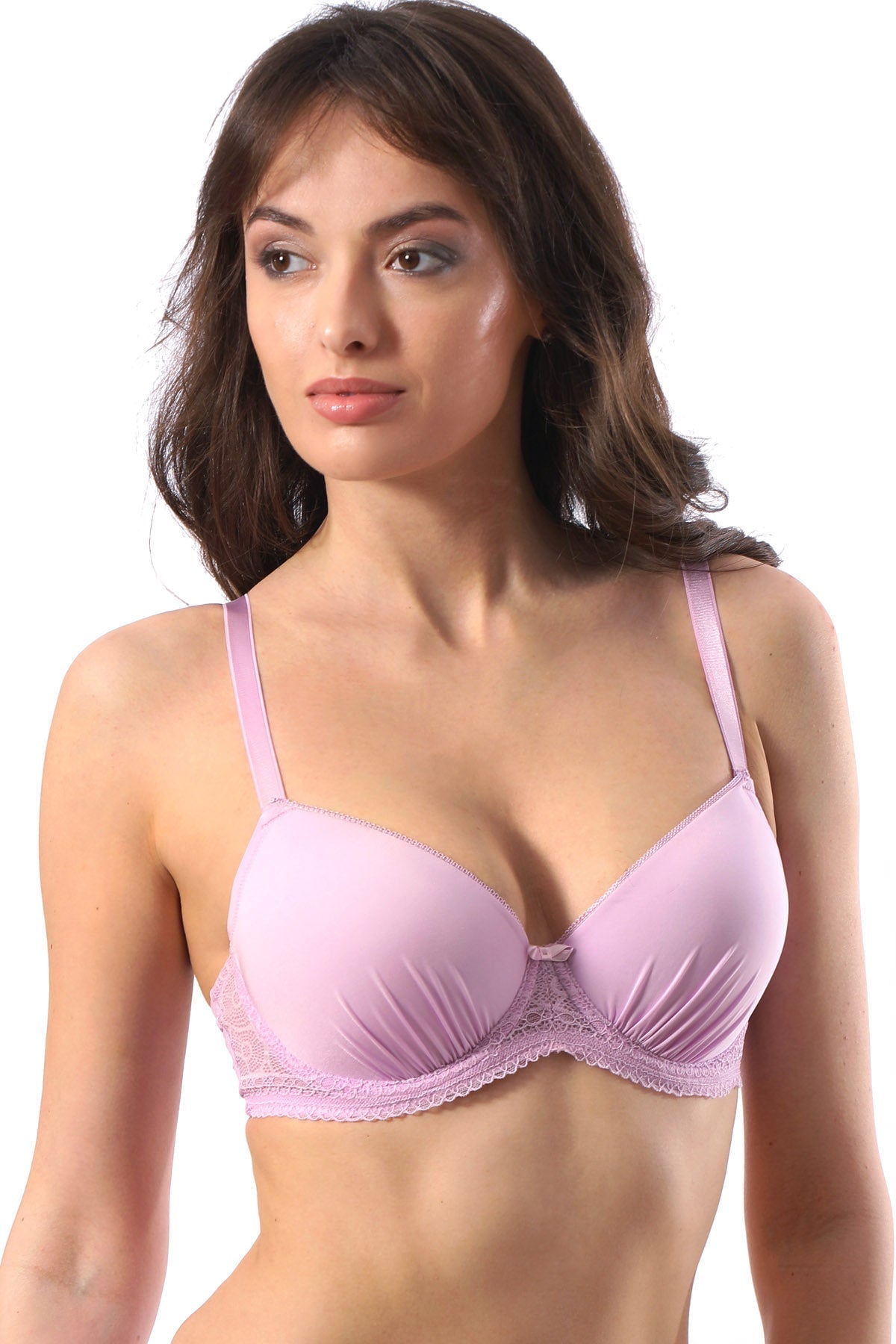 Sutien clasic Bretele Reglabile Evelyn R1581 mov