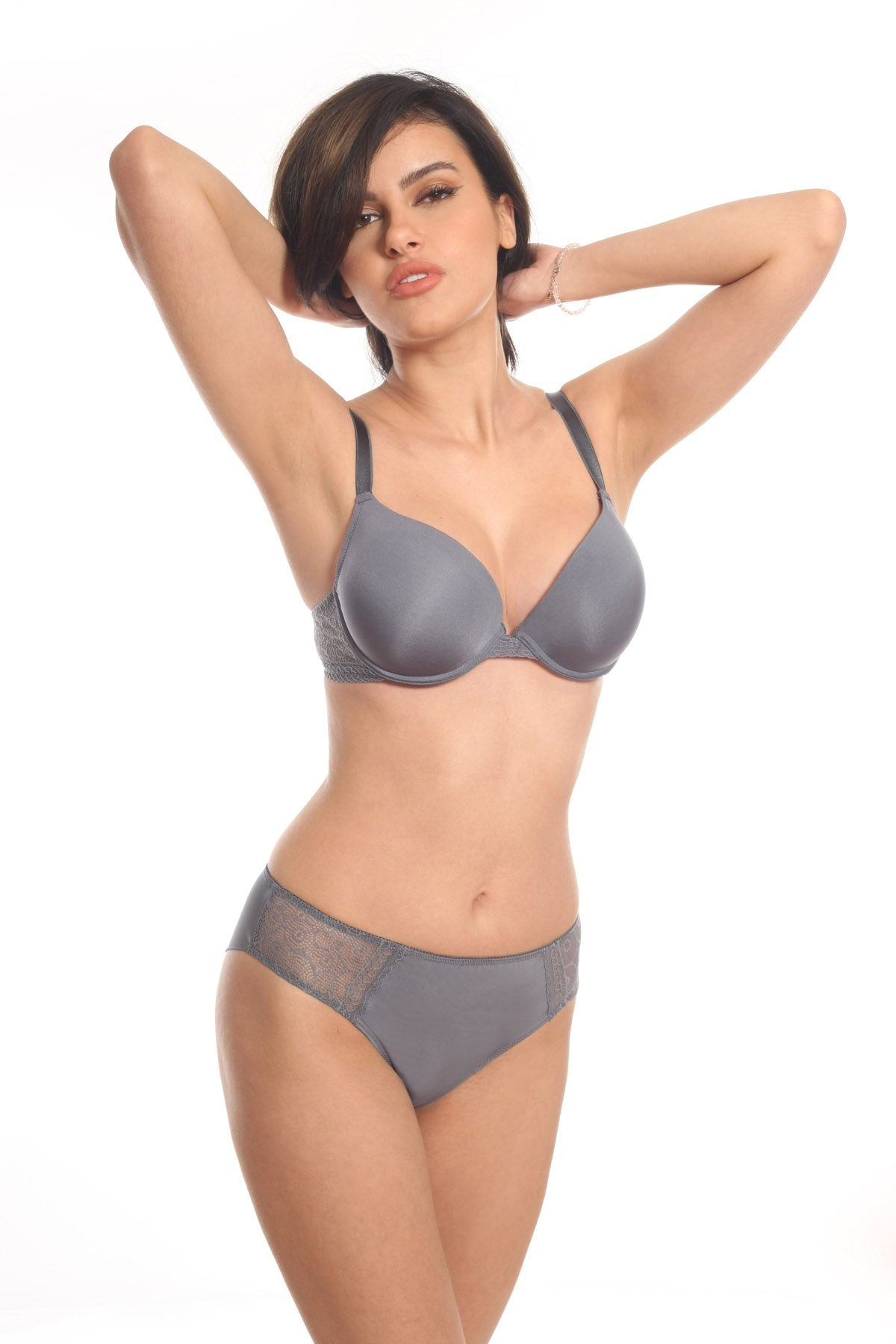 Sutien Gri cupa soft inalta Evelyn R1579