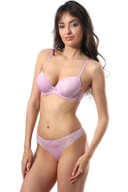 Sutien push-up Bretele Reglabile Evelyn R1577 mov