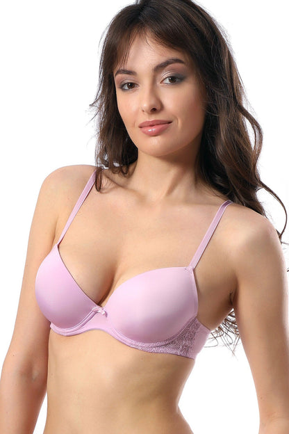 Push-up BH Justerbara Spännen Evelyn R1577 lila