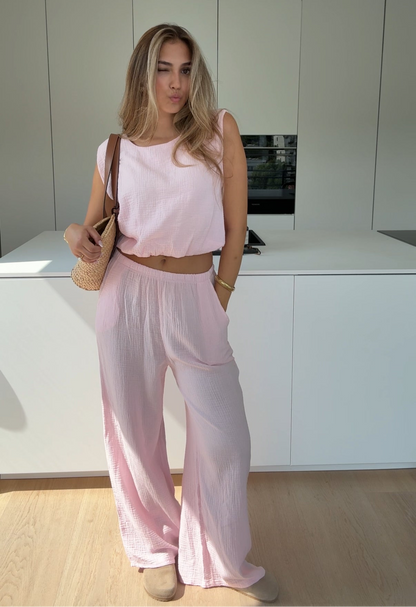 SÄTT WAFFLE ROSA MOALE