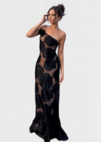 Faith | Rochie Maxidă cu Flori de Trandafir
