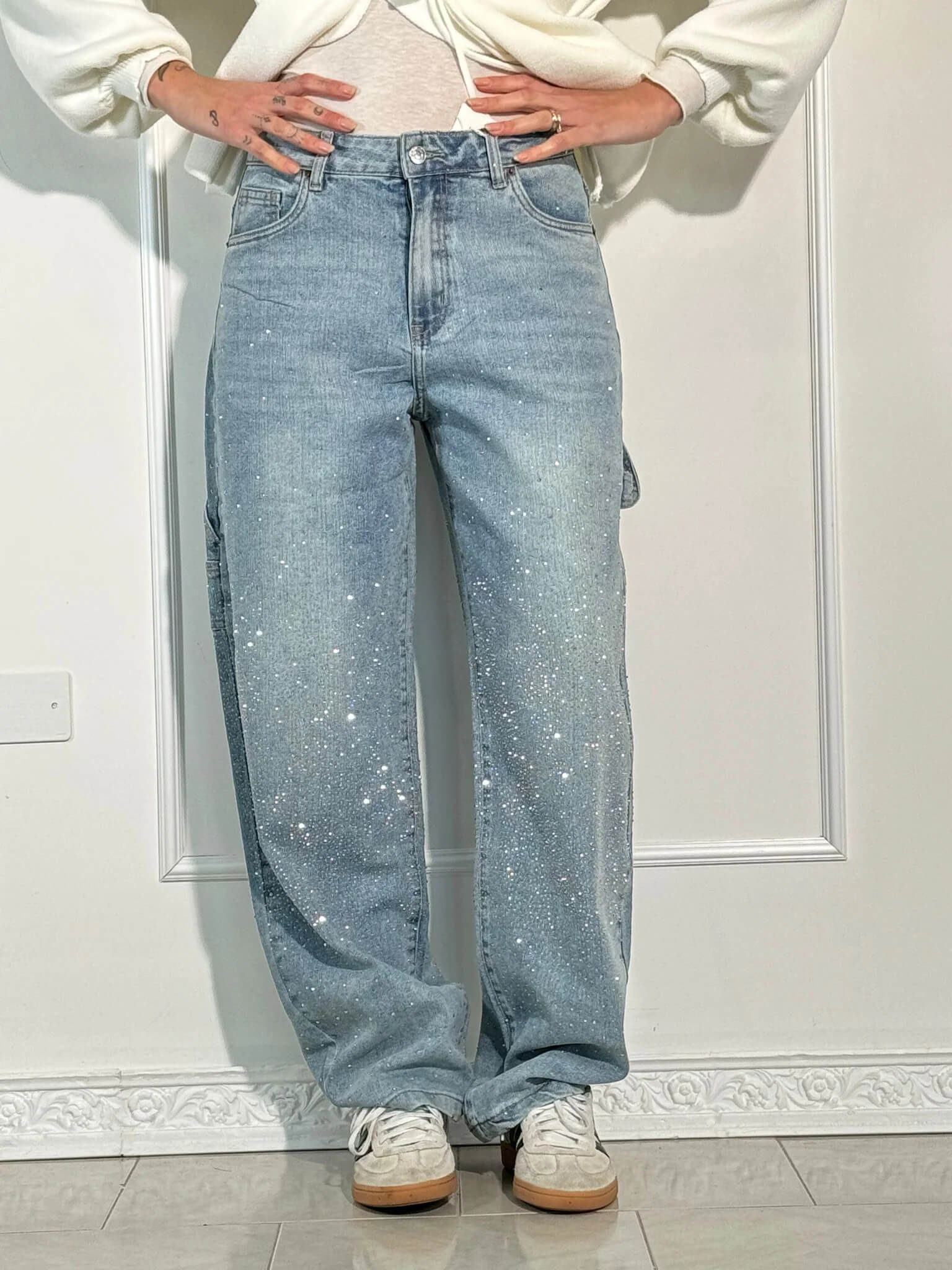 Gertrud | Pantaloni cu diamant
