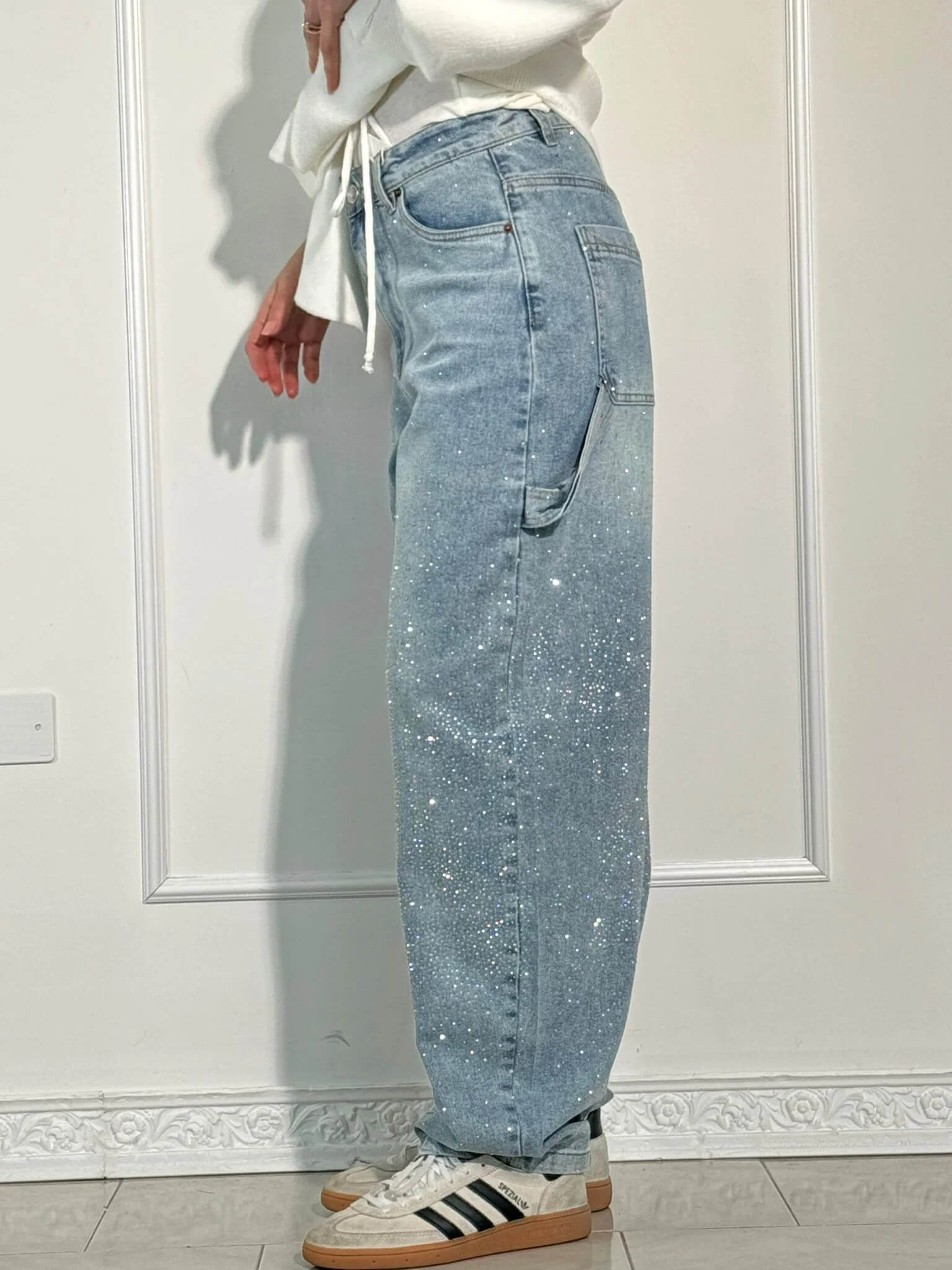Gertrud | Pantaloni cu diamant