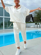 RICHELLE | SET PULOVER CU CAPUȘĂ ȘI PANTALONI DE JOGGING