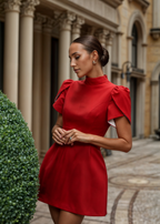 Leah | Rochie scurtă cu fundă