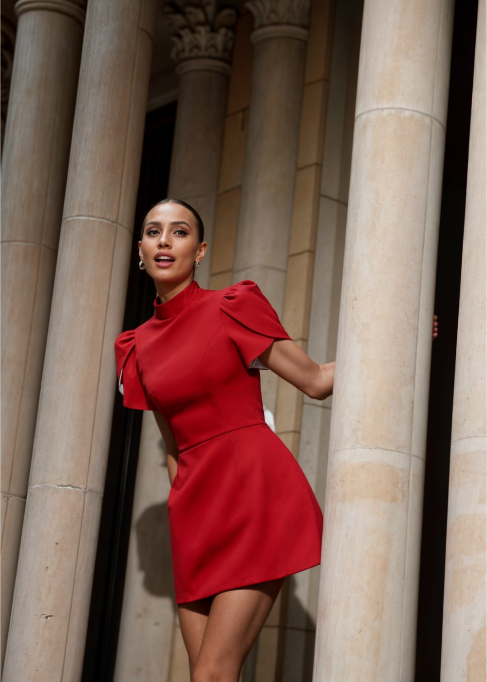 Leah | Rochie scurtă cu fundă