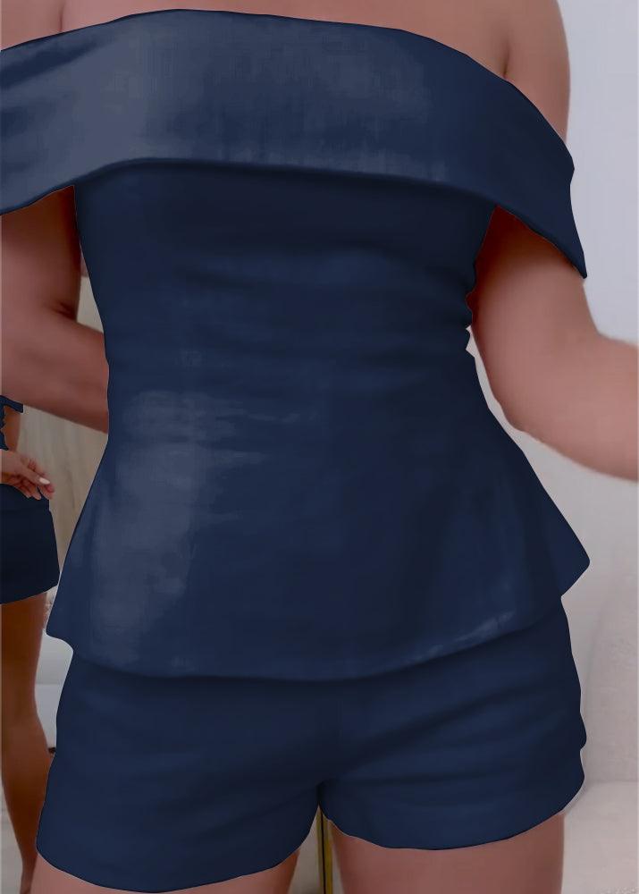 Costum din Bumbac și In, în Două Piese