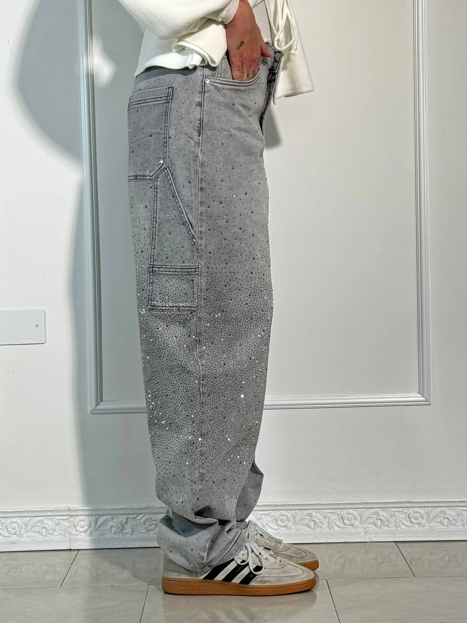Gertrud | Pantaloni cu diamant