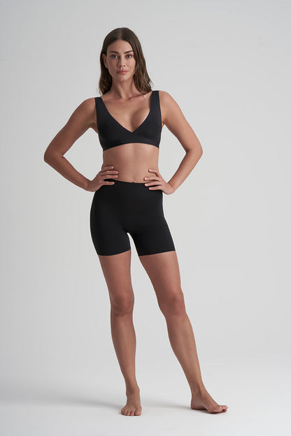 Kort modelleringstrosor med svamp Svart UNDPDS