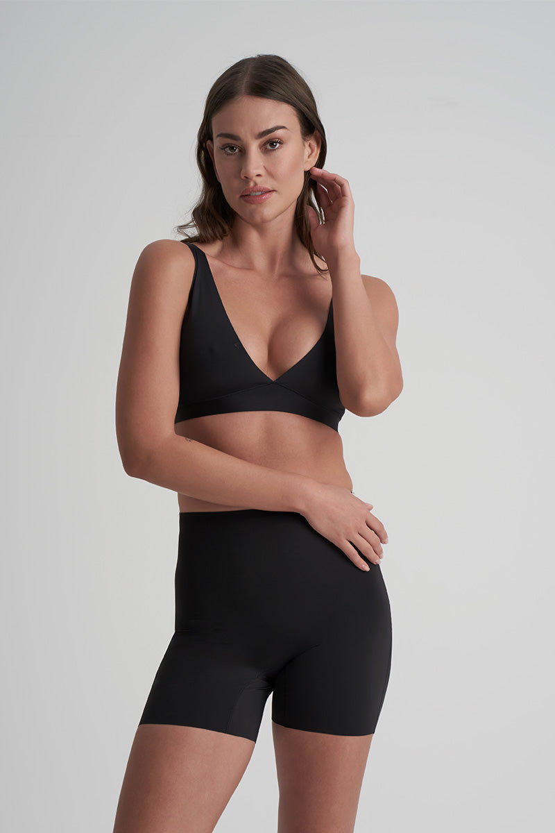 Kort modelleringstrosor med svamp Svart UNDPDS