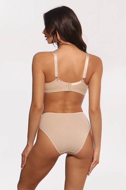 Hög midja klassiska trosor Beige Fiona S0727