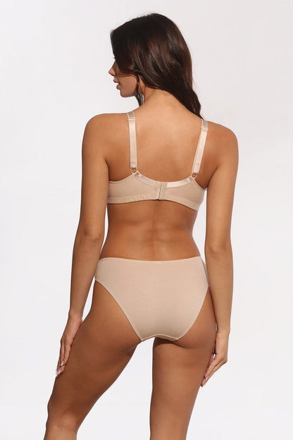 Klassisk bomullsstring nude FIONA S1586