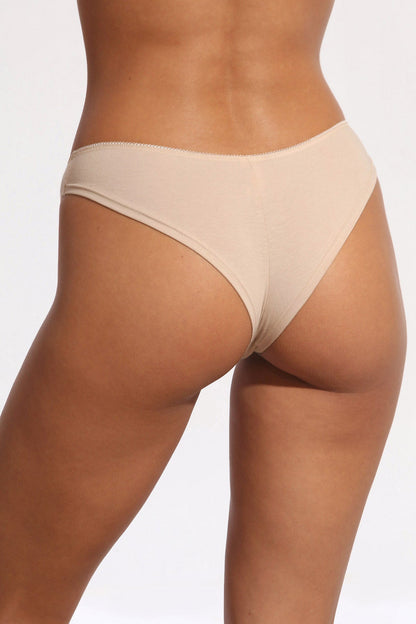 Set 3 stycken brasilianska trosor CAMI S0836 nude