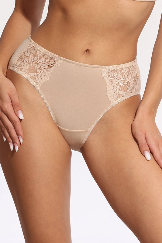 Klassisk beige bomullstrosa Fiona S1188