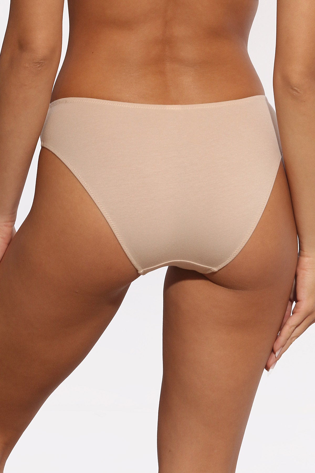 Klassisk bomullsstring nude FIONA S1586