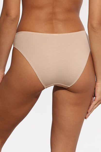 Klassisk bomullsstring nude FIONA S1586