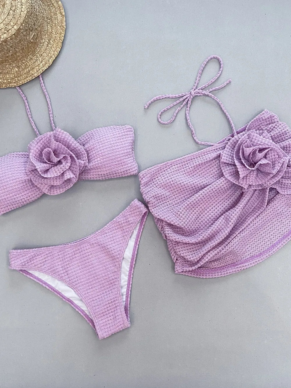 Emma | Costum de baie cu trandafiri albi