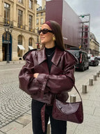 DEENA | Jachetă din piele frumoasă