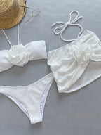 Emma | Costum de baie cu trandafiri albi
