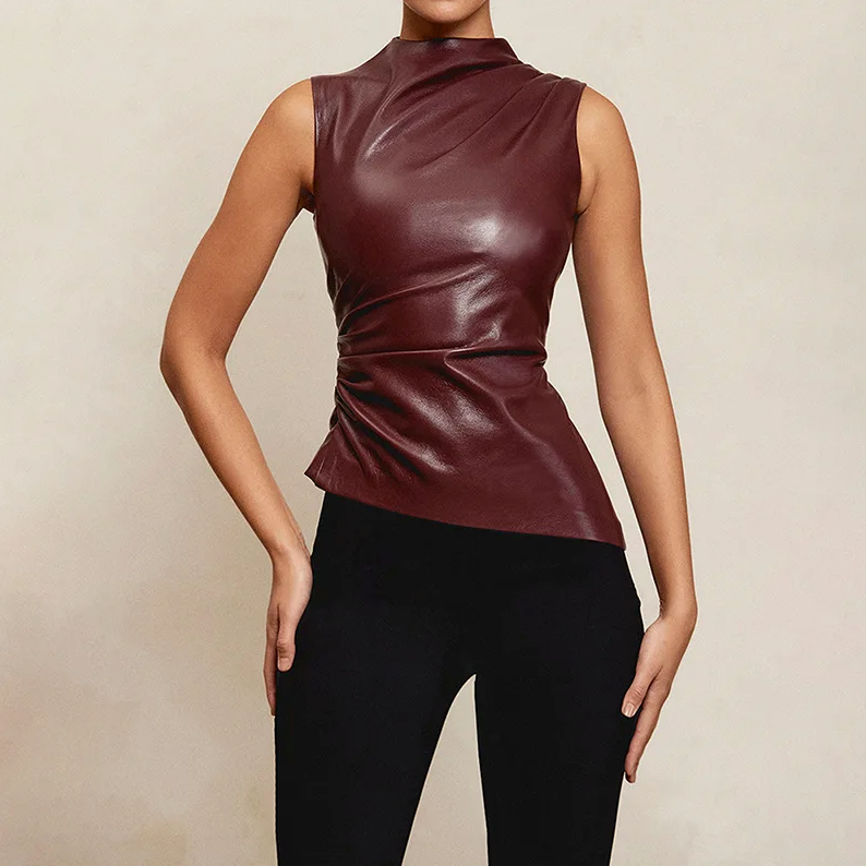 Ally | Top din piele ecologică