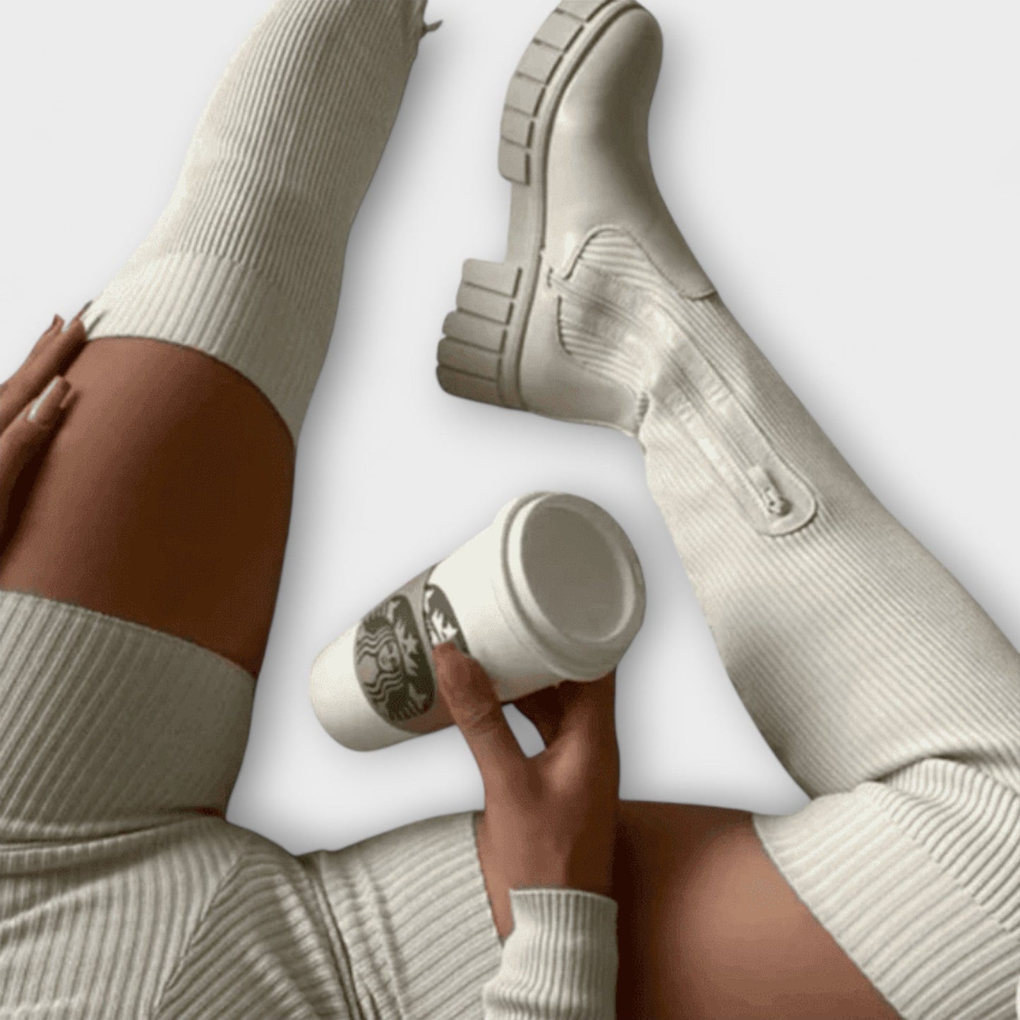 Lureva - Eleganta Overknee Stövlar