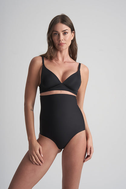 Modellerande trosor med hög midja Svart SCPHWB