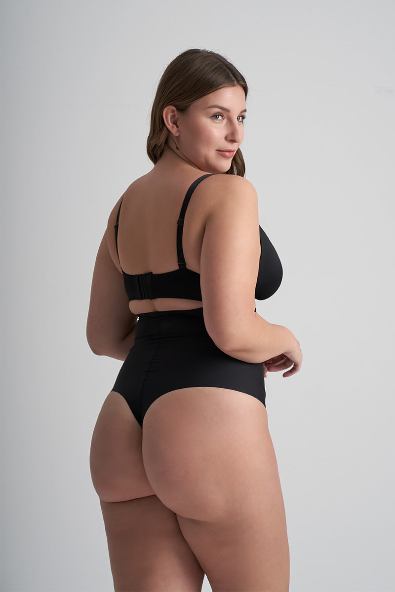 Tanga modellering Hög midja Svart SCPHWT