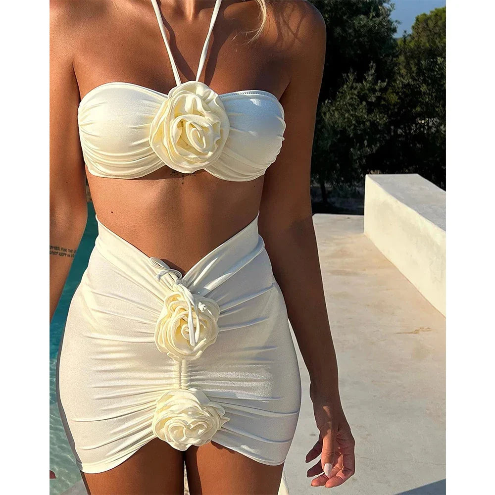 Abigail | Set bikini cu flori