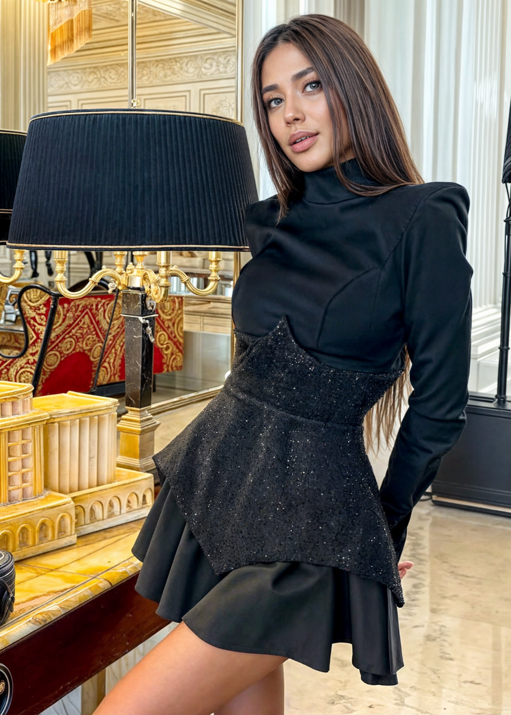 Charlotte | Rochie mini cu paiete