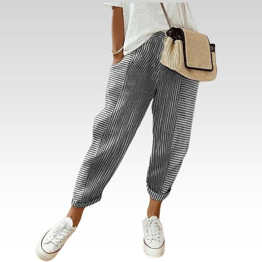 Lore | Eleganta randiga byxor