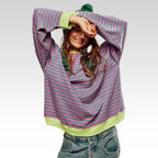 Mana | Pulover Oversize Cu Dungi