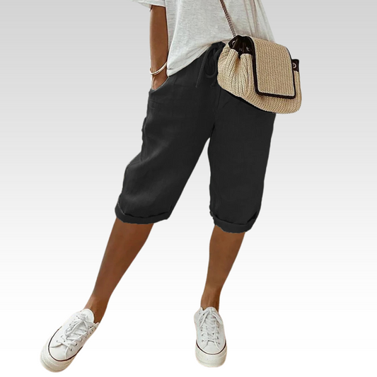 Martha | Bekväma shorts med vriden fåll