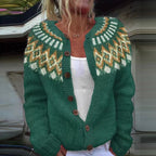 Stephanie | Vintage Isländsk Stickad Kofta