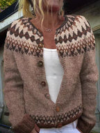 Antonia | Vintage Isländsk Stickad Jacka