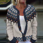 Julie | Vintage Isländsk Stickad Kofta