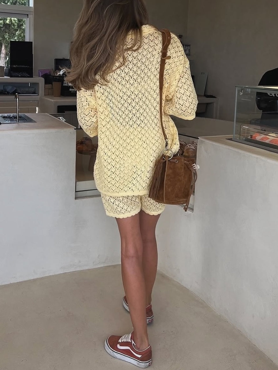 Set med Virkade Shorts