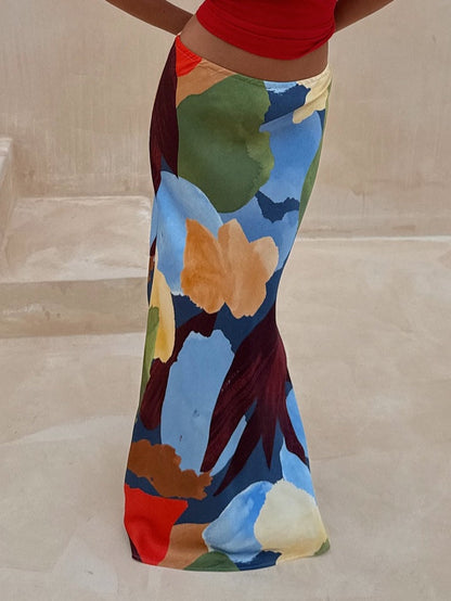 Stickad Jacka med Abstrakt Geometriskt Mönster