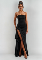 Zoey | Rochie cu Fendă Strălucitoare