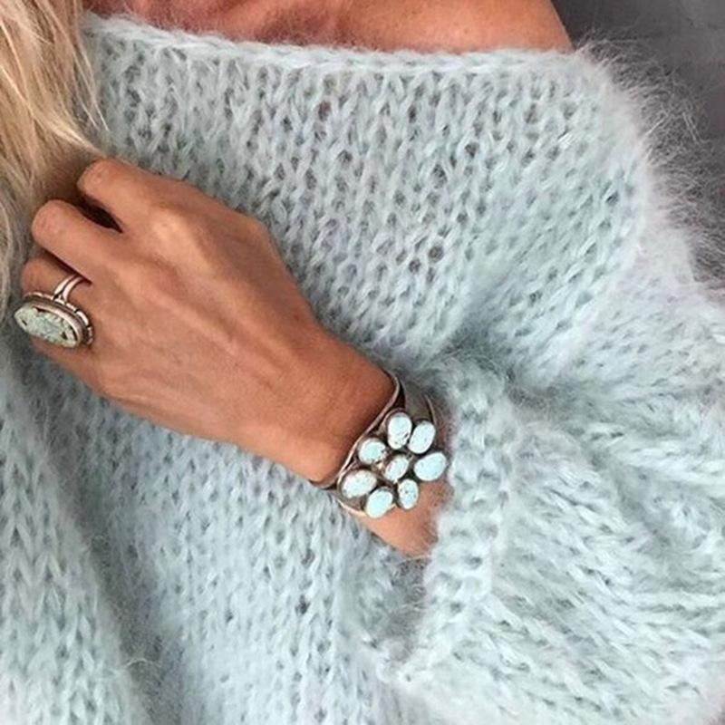Pulover Mohair Casula Cu Decupaje