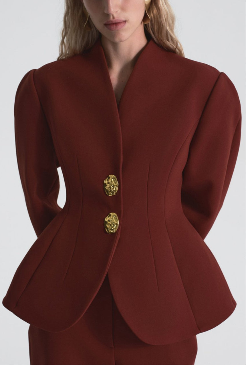 Set Jacka och Byxor Burgundy Chic