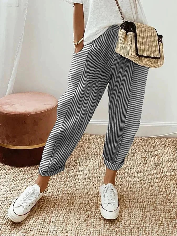Lore | Pantaloni cu dungi eleganți