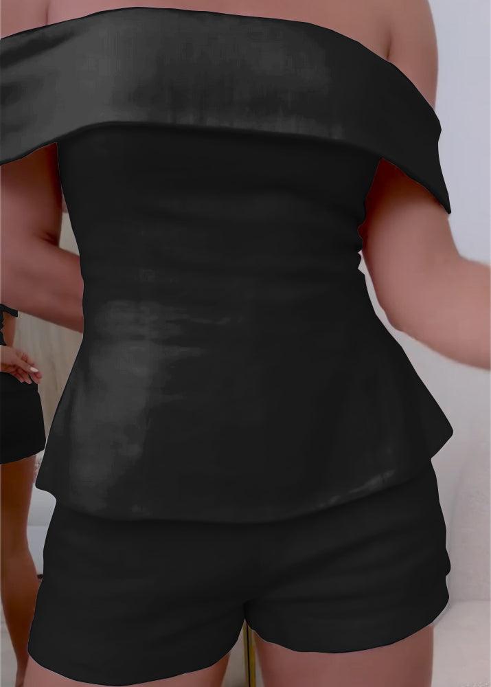 Costum din Bumbac și In, în Două Piese