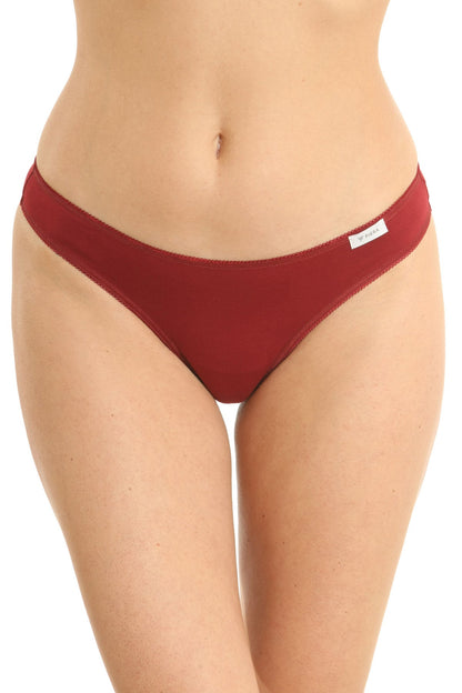 Set 3 st tanga trosor CAMI S0835 vinröd