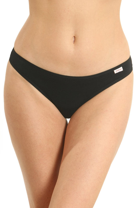 Braziliansk bomullsunderklädestring Cami S0891 svart