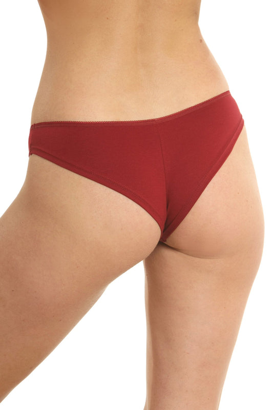 Set 3 st brasilianska trosor CAMI S0836 vinröd