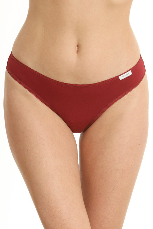 Set 3 st brasilianska trosor CAMI S0836 vinröd