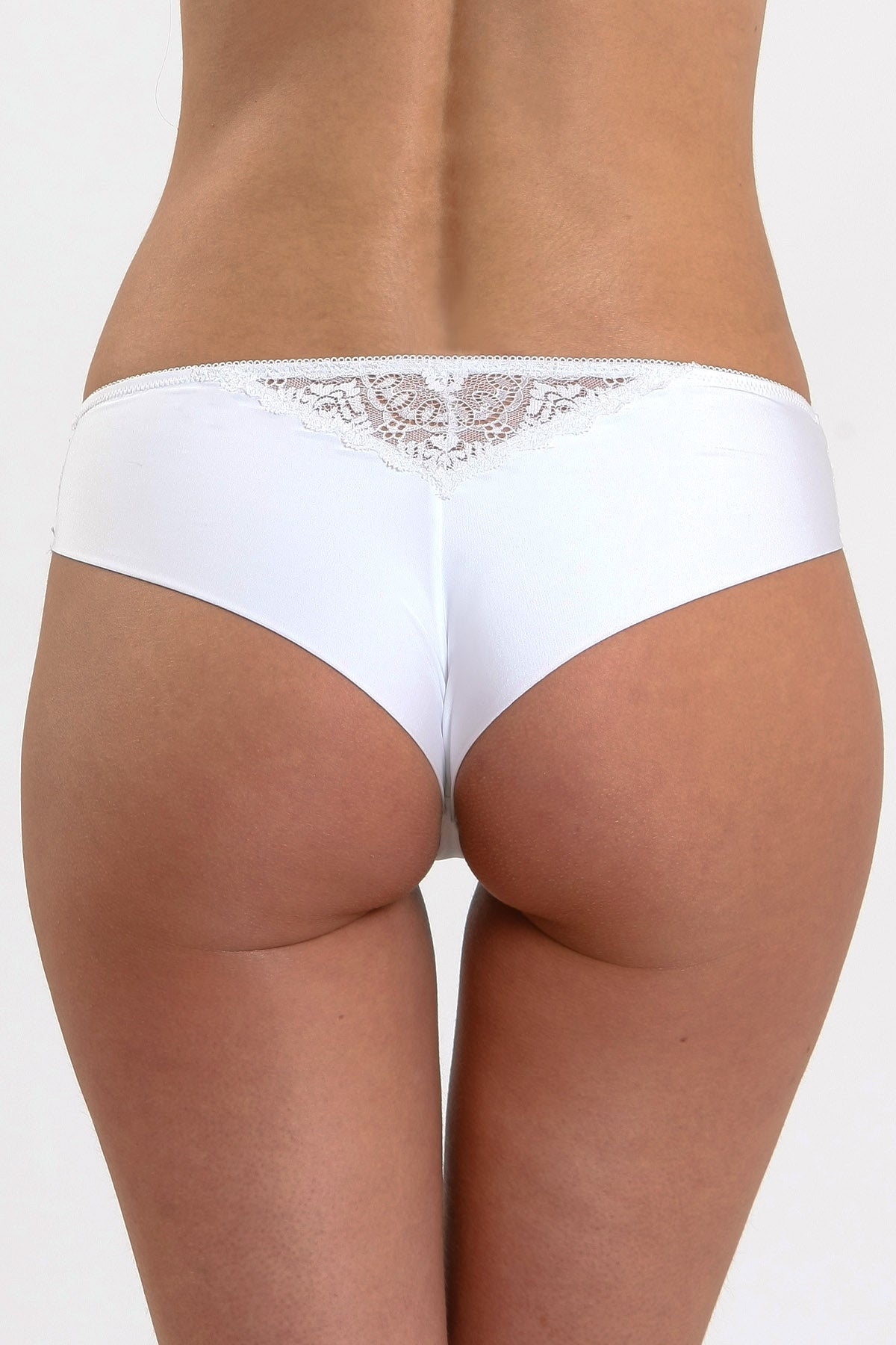 Chilot brazilian mikrofiber med spets CATRINA S1508 vit